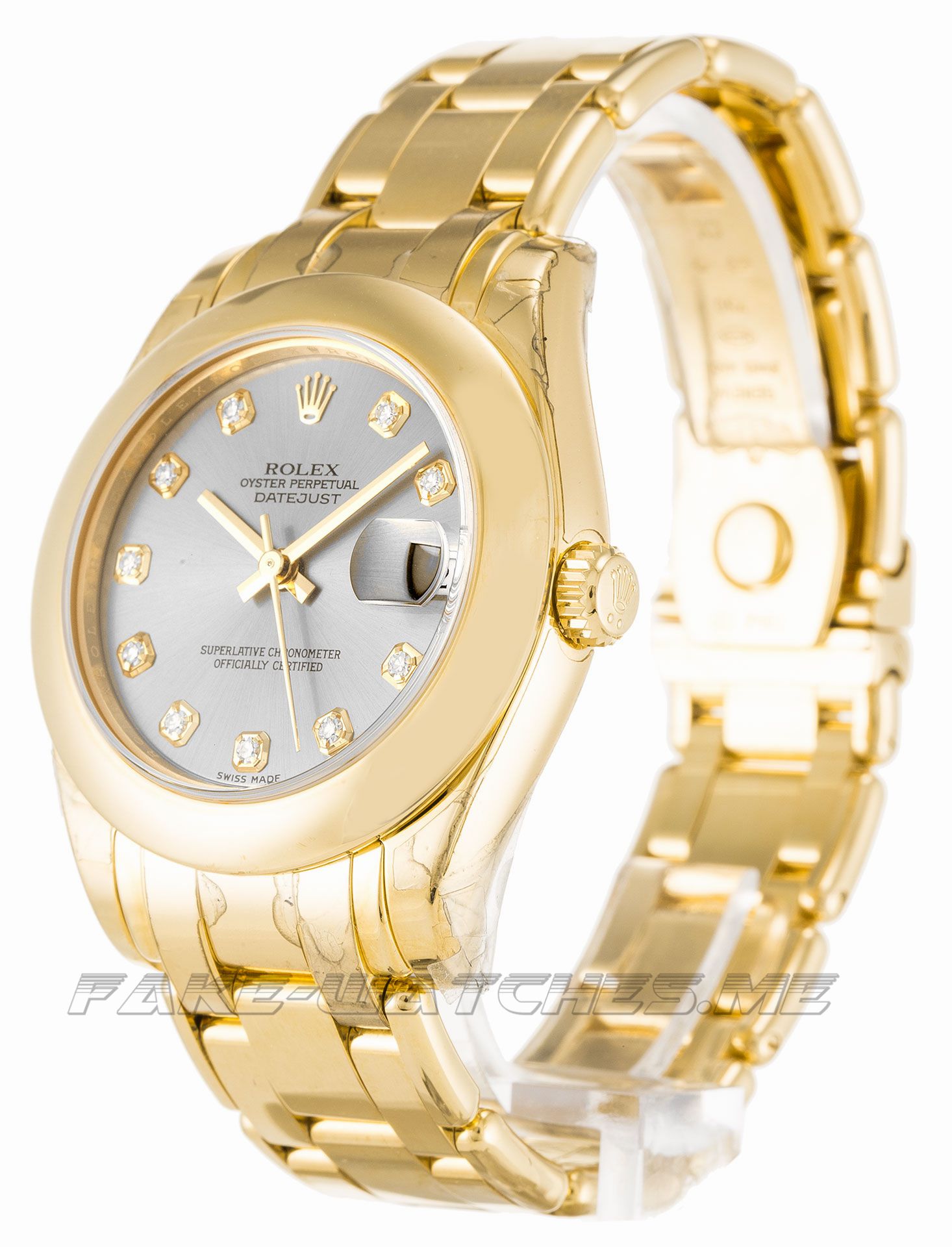 Rolex Pearlmaster Silver Ladies Automatic 81208